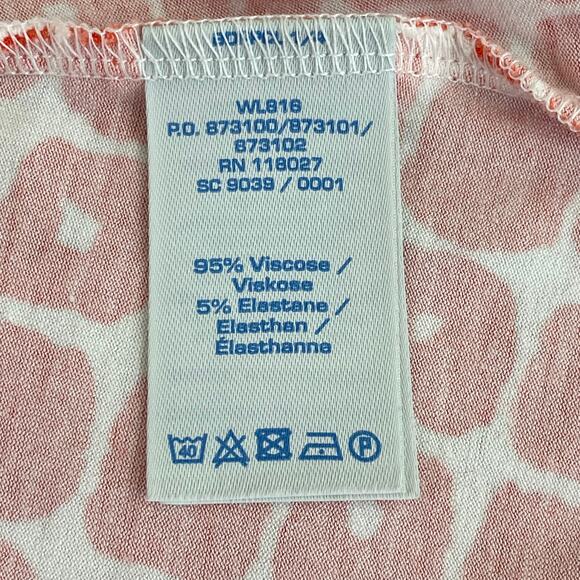 Boden Tank Top Women's US Size 4 Scoop Neck Empire Waist Orange Graphic Print - Picture 5 of 12